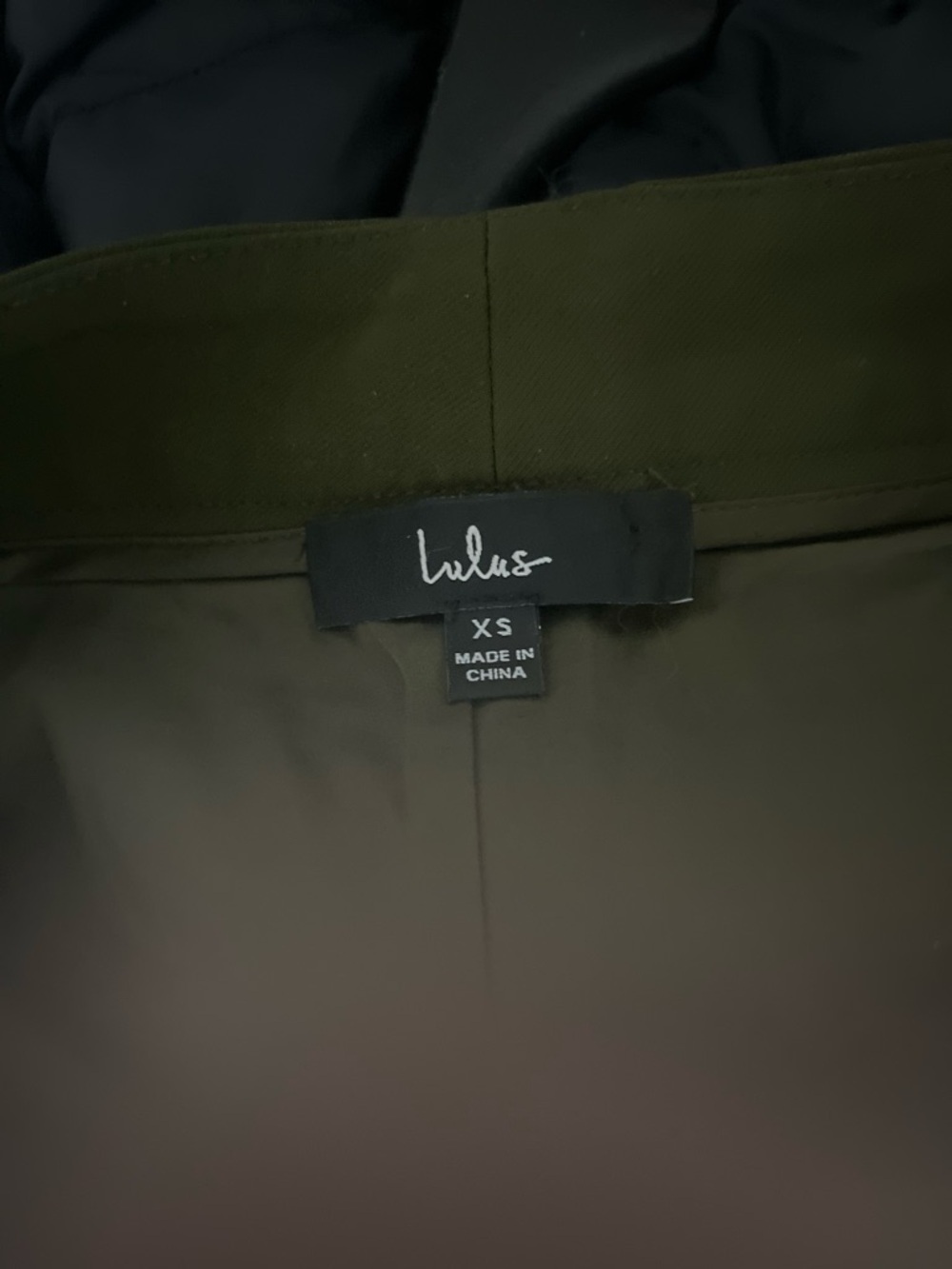 Lulu's Olive Green High-Waist Wide-Leg Pants - Picture 6 of 7